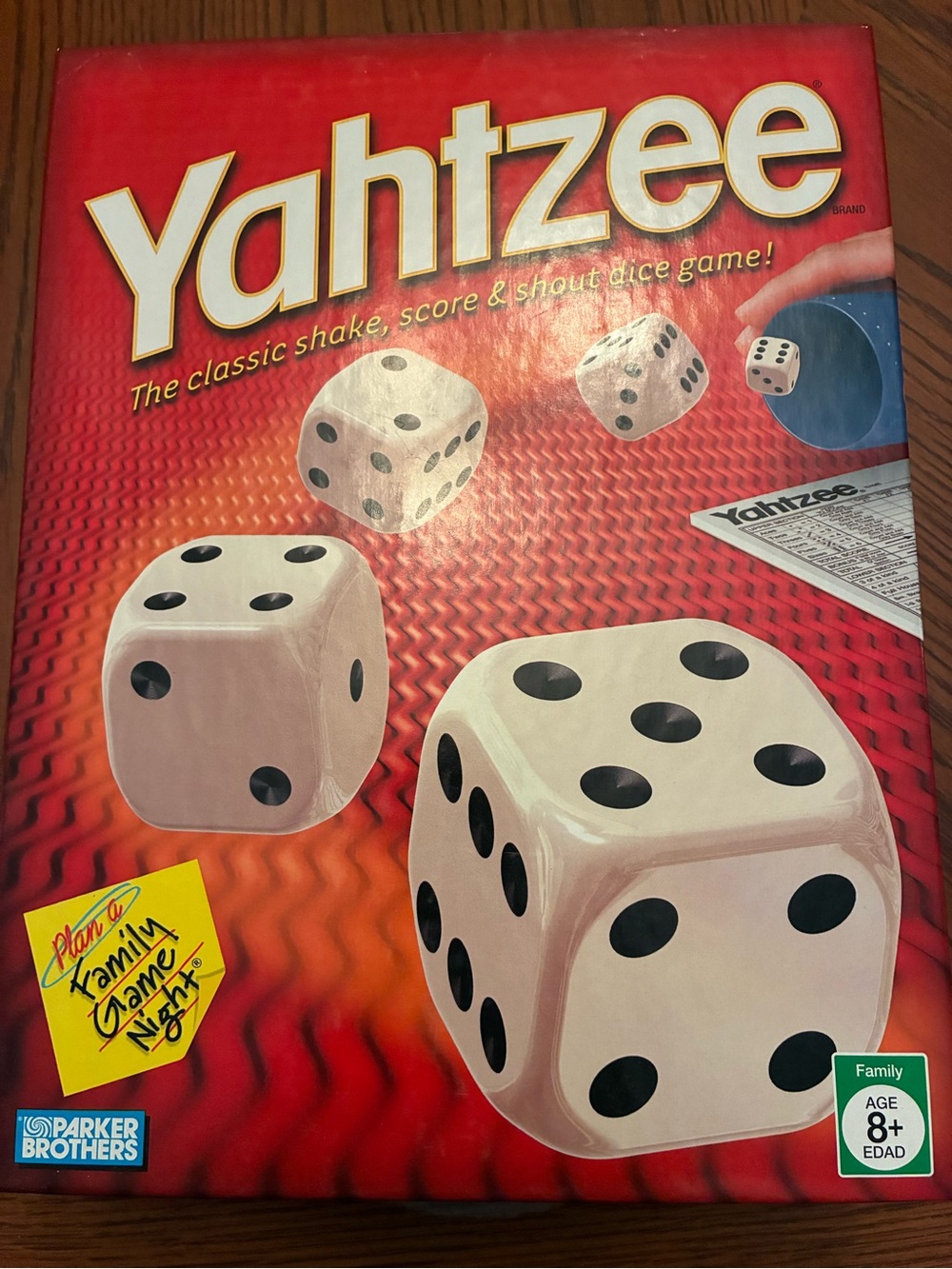Yahtzee Classic Dice Game - Red Box